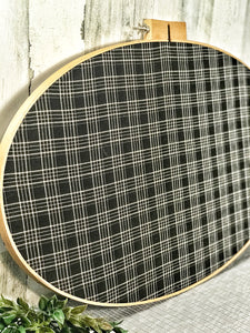 Large Plaid Embroidery Hoop